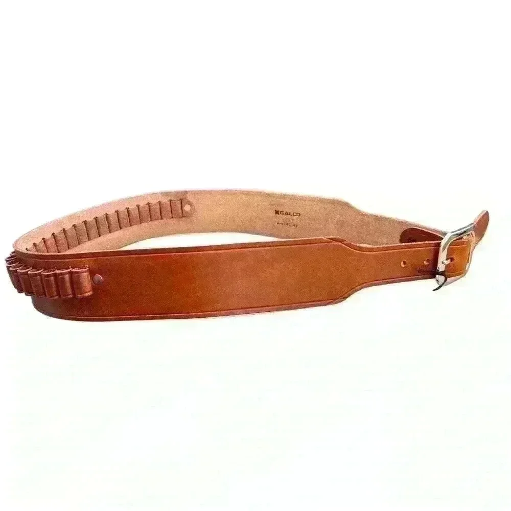 NWT Galco Holsters Tan Wrangler Cartridge Belt .44/.45 2.5” Size 42”